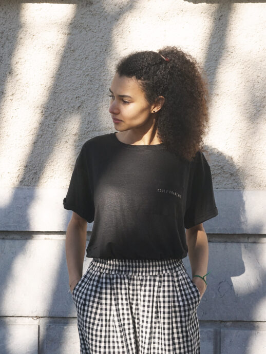 Tshirt Marguerite lin noir