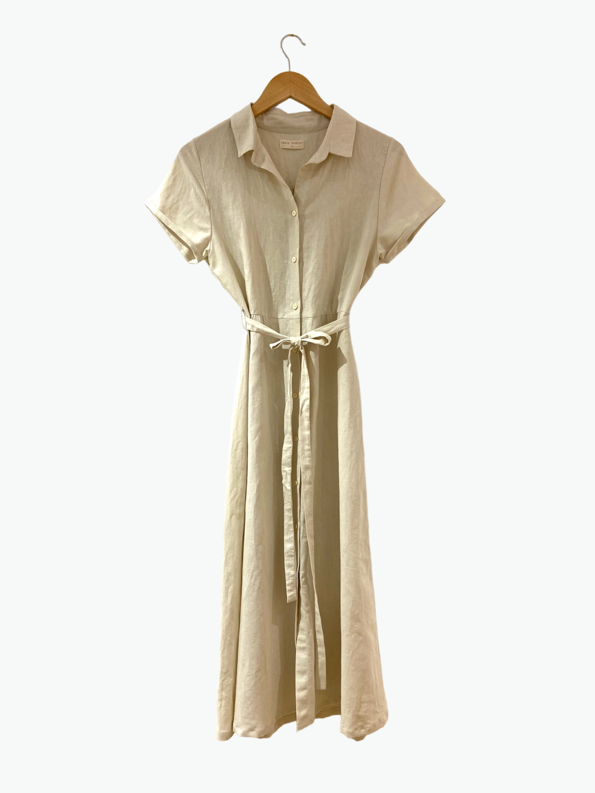 Robe Tulipe lin/coton crème – Image 2