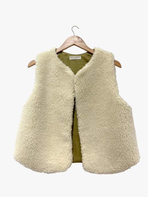 Veste sans manches Cosmos en laine d'agneau