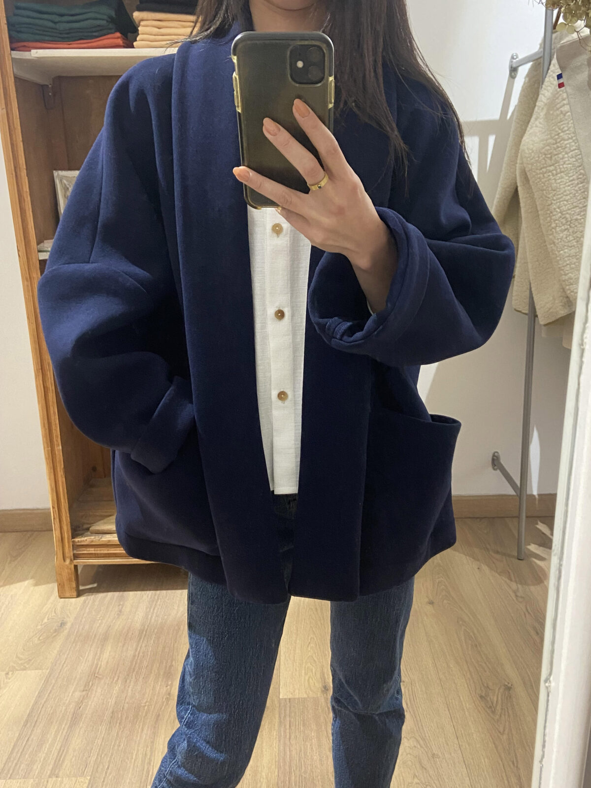 Veste Pensée laine & cachemire upcyclée – Image 2