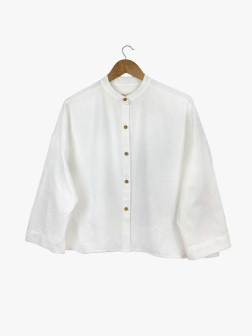 Chemise Muguet en coton blanc