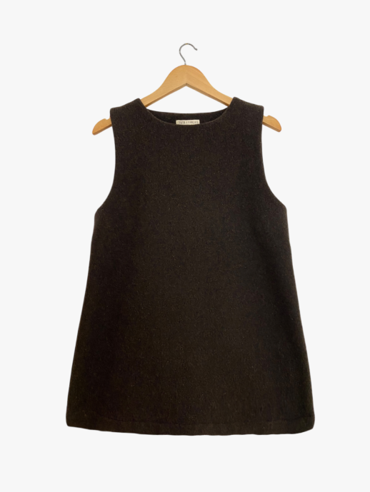 Robe Camélia en laine marron