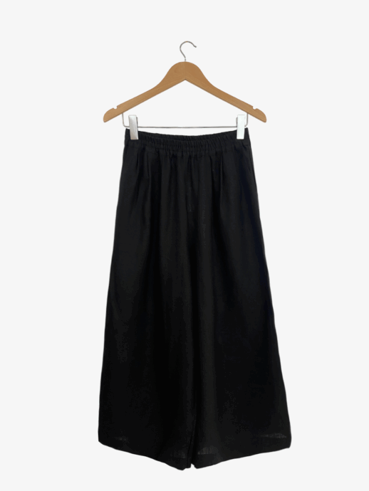 Pantalon Pavot lin noir