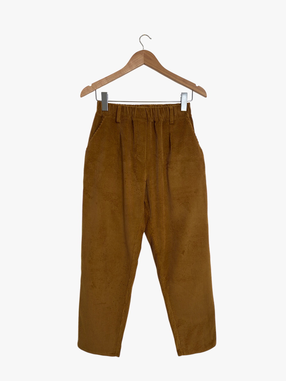 Pantalon Mimosa en velours de coton havane